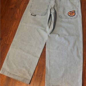 Light Blue JNCO Twin Cannon Baggy Jeans Size 32x32